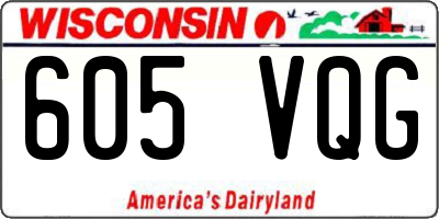 WI license plate 605VQG