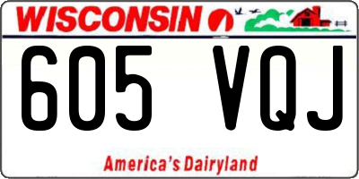 WI license plate 605VQJ