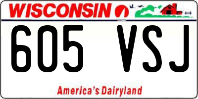WI license plate 605VSJ