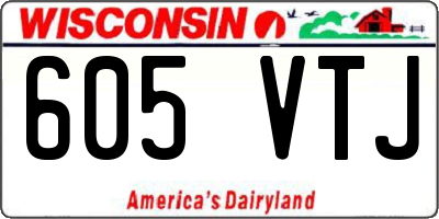 WI license plate 605VTJ