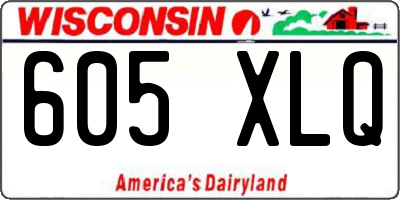 WI license plate 605XLQ
