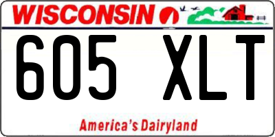 WI license plate 605XLT