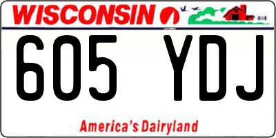 WI license plate 605YDJ