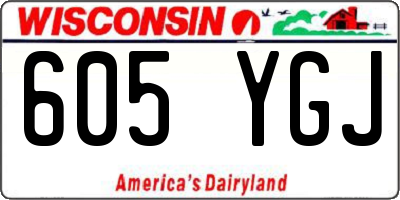 WI license plate 605YGJ