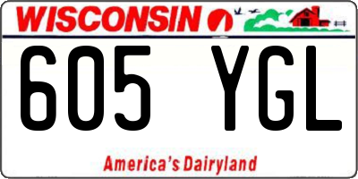 WI license plate 605YGL