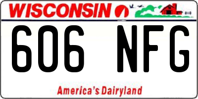 WI license plate 606NFG
