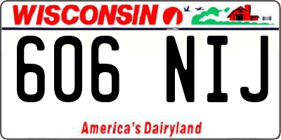 WI license plate 606NIJ