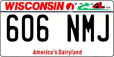 WI license plate 606NMJ