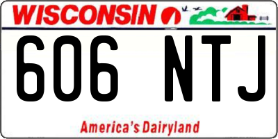WI license plate 606NTJ