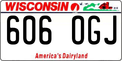 WI license plate 606OGJ