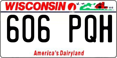 WI license plate 606PQH