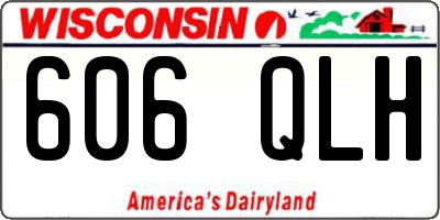 WI license plate 606QLH