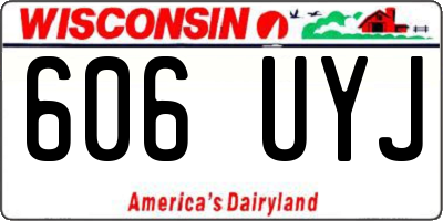 WI license plate 606UYJ