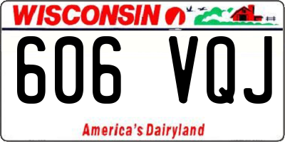 WI license plate 606VQJ