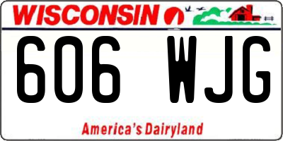 WI license plate 606WJG