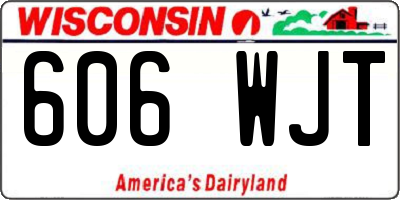 WI license plate 606WJT