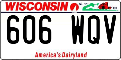 WI license plate 606WQV