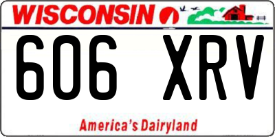 WI license plate 606XRV