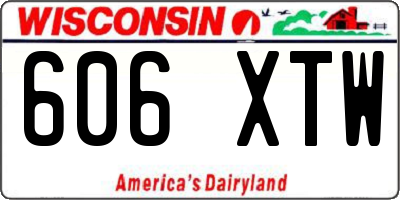WI license plate 606XTW