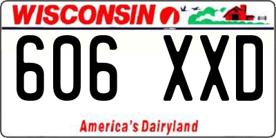 WI license plate 606XXD