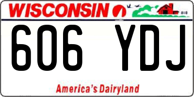 WI license plate 606YDJ