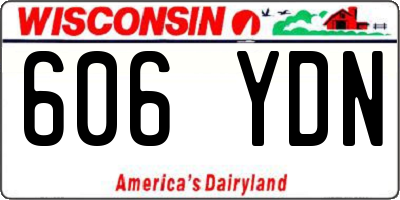 WI license plate 606YDN