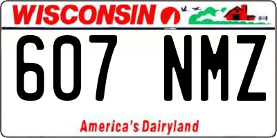 WI license plate 607NMZ