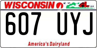 WI license plate 607UYJ