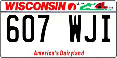WI license plate 607WJI