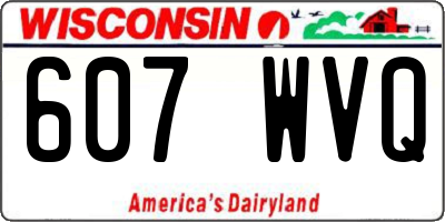 WI license plate 607WVQ