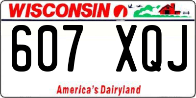WI license plate 607XQJ