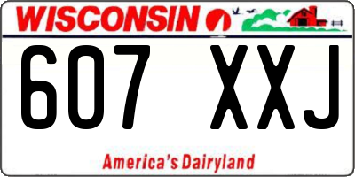 WI license plate 607XXJ