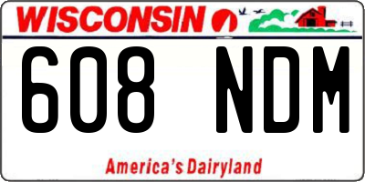 WI license plate 608NDM