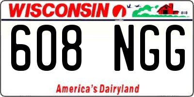 WI license plate 608NGG