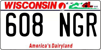 WI license plate 608NGR