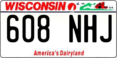 WI license plate 608NHJ