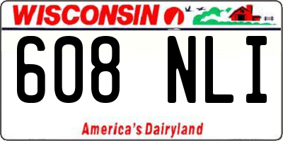 WI license plate 608NLI