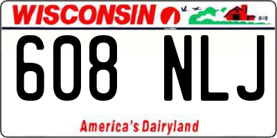 WI license plate 608NLJ