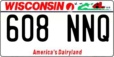 WI license plate 608NNQ