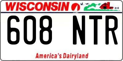 WI license plate 608NTR