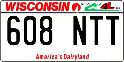 WI license plate 608NTT