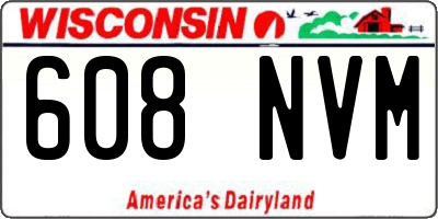 WI license plate 608NVM