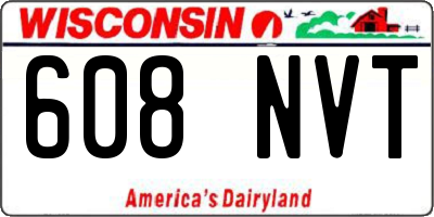 WI license plate 608NVT