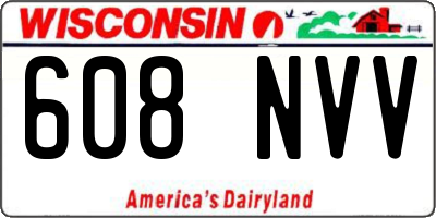 WI license plate 608NVV