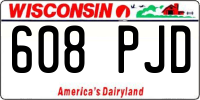 WI license plate 608PJD