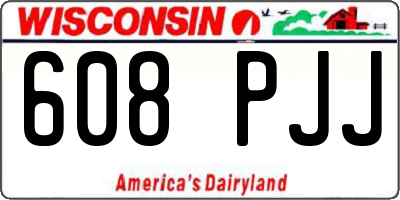 WI license plate 608PJJ