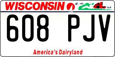 WI license plate 608PJV