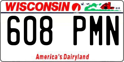 WI license plate 608PMN