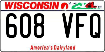 WI license plate 608VFQ