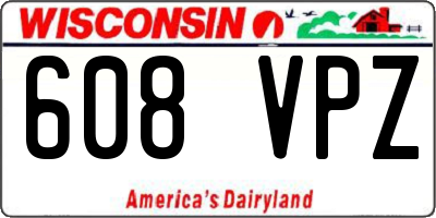 WI license plate 608VPZ